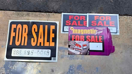 Photo of free For sale signs (Off of Rt 206 and Triangle Rd) #1