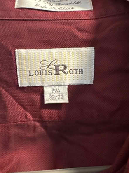 Photo of free Men’s Burgundy Dress Shirt (Clason Point Bronx NY) #3