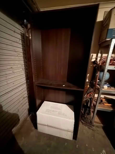 Photo of free Tall wooden shelves x2 (Truganina) #1