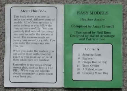 Photo of free Simple model making book (Hoylake CH47) #2