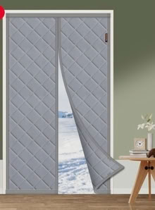 Photo of free 4x magnetic thermal insulated door curtains (Christleton CH3) #1
