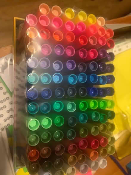 Photo of free Marker crayons and craft bits (Harrietsham ME17) #1