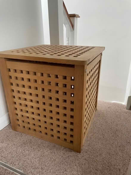 Photo of free IKEA wooden storage crate. (Woodside CR0) #1