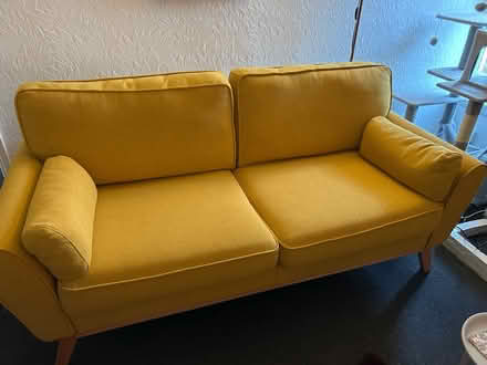 Photo of free Mustard colour sofa (Argos) (Kings Norton B38) #1