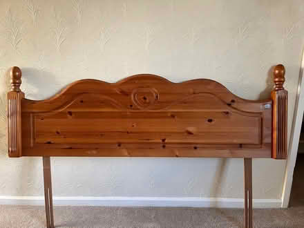 Photo of free Wooden Double headboard (Gateacre L25) #1