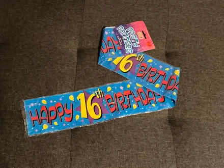 Photo of free Happy 16th Birthday banner (Fenlake MK42) #1