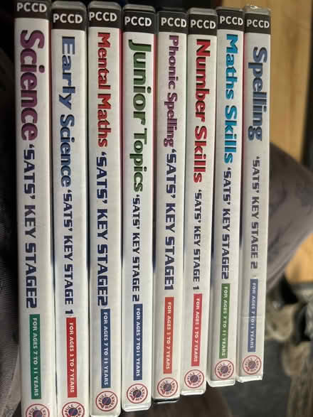Photo of free SATS educational software cd-roms (Cheadle hulme SK8) #1