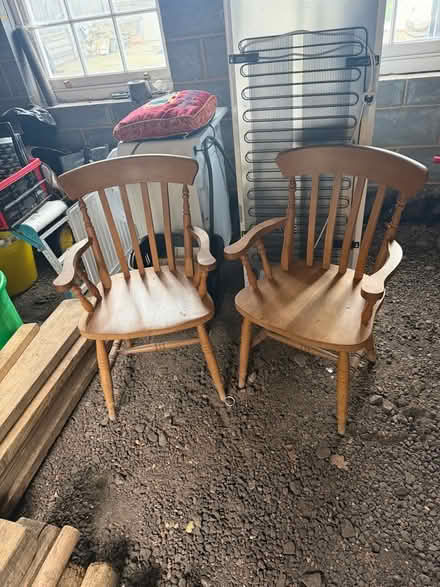 Photo of free Two pine chairs (CT9) #1