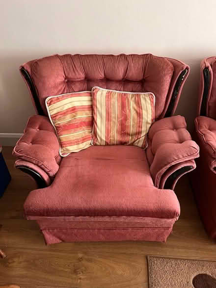 Photo of free 3 seater couch & 2 armchairs (Ashford village, Co Wicklow) #2