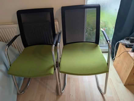Photo of free Two Green Chairs (Bathford) #1