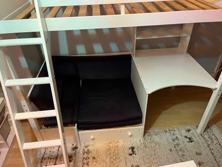 Photo of free High bed with desk and sofabed (Millhouses, S7) #2