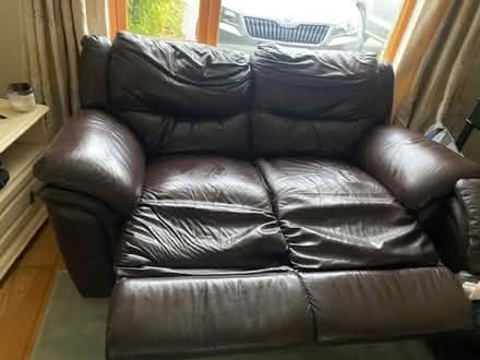 Photo of free 2 & 3 seater leather recliners (Kill) #1