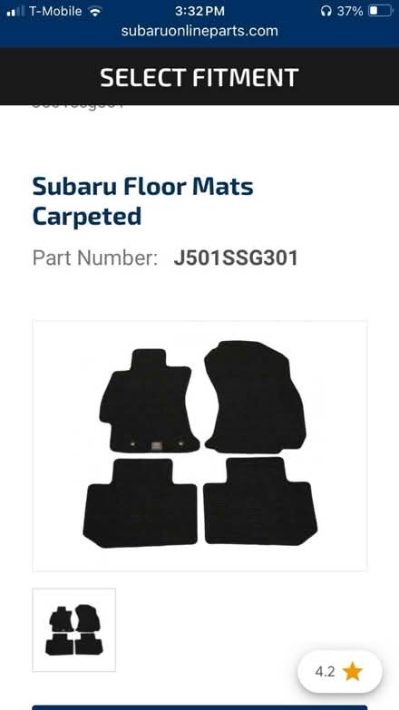 Photo of free Subaru floor mats (Winsted) #2