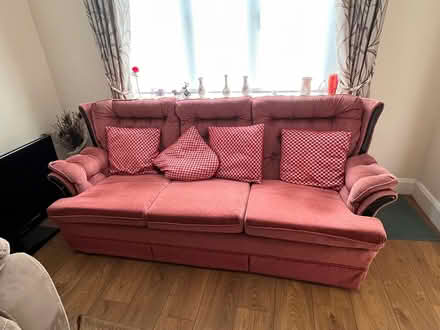 Photo of free 3 seater couch & 2 armchairs (Ashford village, Co Wicklow) #1