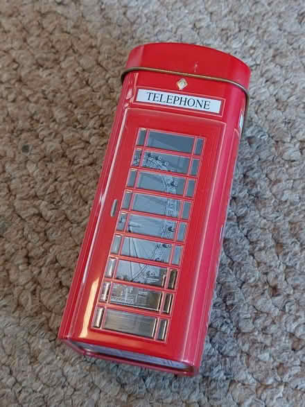 Photo of free Red phone box money tin (Coley RG1) #1