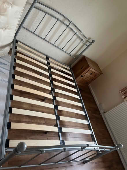 Photo of free Grey double bed frame (Gateacre L25) #1