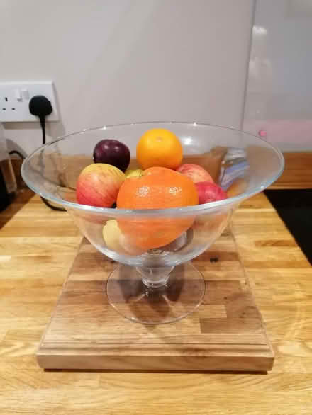 Photo of Glass fruit bowl - pedastool base (Waterlooville PO8) #1