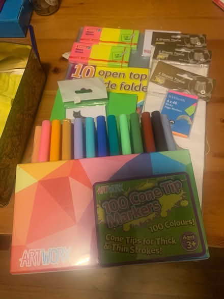 Photo of free Marker crayons and craft bits (Harrietsham ME17) #2