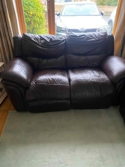 Photo of free 2 & 3 seater leather recliners (Kill) #2
