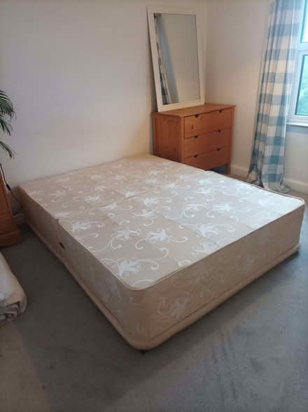 Photo of free Kingsize divan bed and mattress both silent night (Colchester CO3) #2