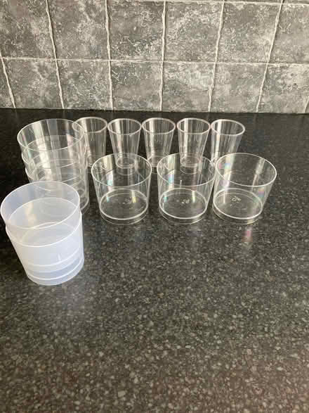 Photo of free Plastic shot and dessert glasses (Wickford, Essex SS11) #1
