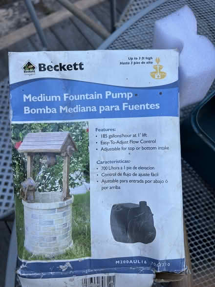 Photo of free Fountain Pump Medium (Midtown Palo Alto) #1