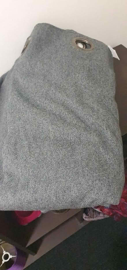 Photo of free Short grey curtains (Greenwich Peninsula SE10) #2