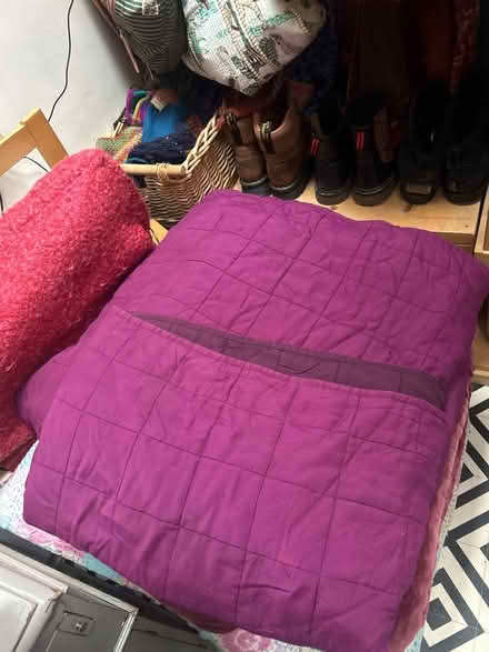 Photo of free Large cushion and large quilt (Peasedown St John, Bath.) #1