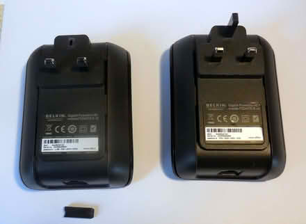 Photo of free 2 x Belkin Gigabit Powerline adaptors, single Ethernet ports (Stroud GL5) #3