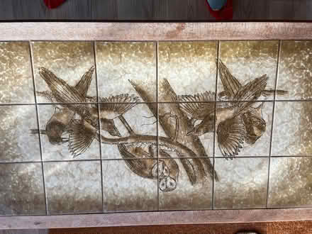 Photo of free Teak, tiled coffee table (Seaford BN25) #1