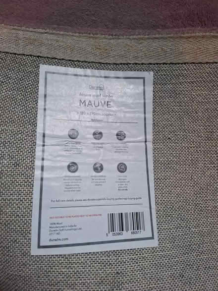 Photo of free Dunelm Boston Wool rug mauve 120x70 (Blairgowrie PH10) #2