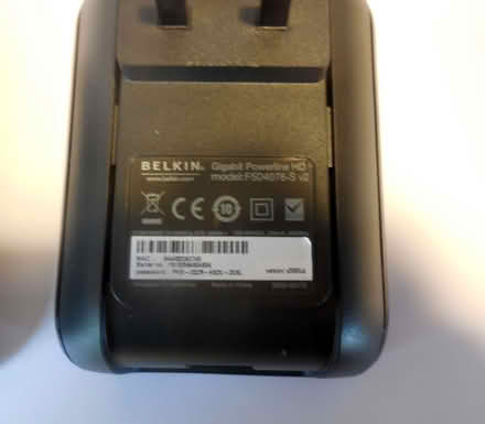 Photo of free 2 x Belkin Gigabit Powerline adaptors, single Ethernet ports (Stroud GL5) #2