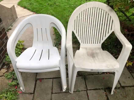 Photo of free Plastic patio chairs (3) (Browns Line/Lakeshore) #1