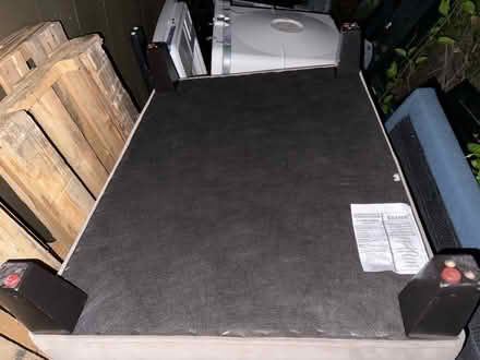 Photo of free Upholstered chair & ottoman (Valencia Avenue, Sunnyvale) #2