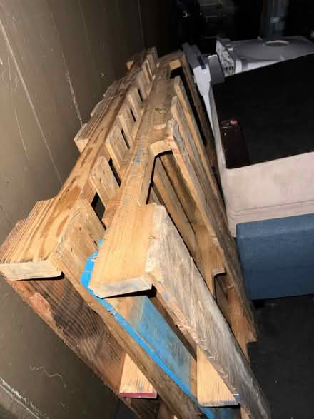 Photo of free 2 wooden pallets about 4’ x 5’ x 6” (Valencia Avenue, Sunnyvale) #2