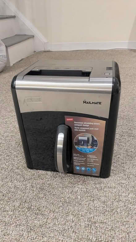 Photo of free Mailmate shredder (Manor Park, Washington, DC) #1