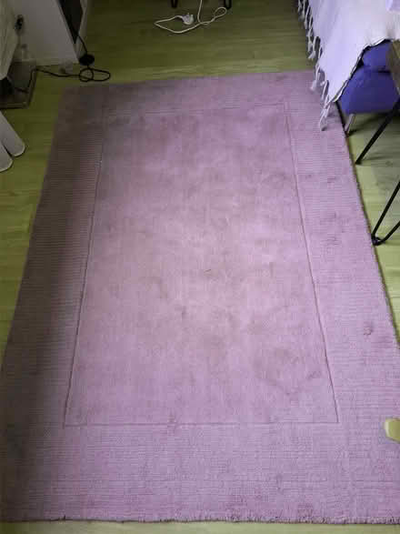 Photo of free Dunelm Boston Wool rug mauve 120x70 (Blairgowrie PH10) #1