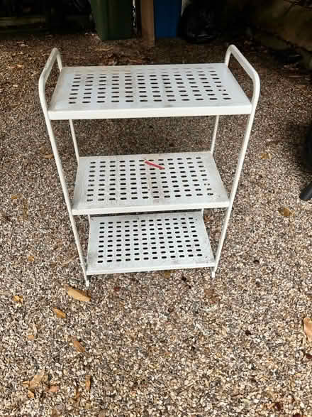 Photo of free Small metal shelf unit (Cookham Dean, SL6) #1