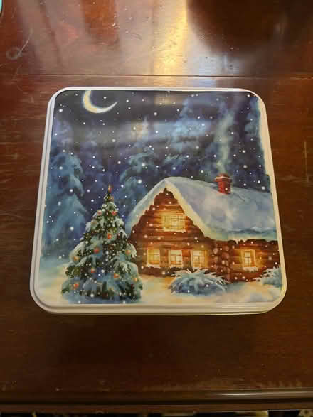 Photo of free Metal Christmas cookie tin (Petworth/Columbia Heights) #1