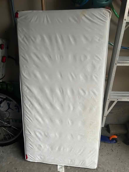 Photo of free Old Crib mattress (Riverside/Hunt Club) #1