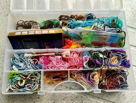 Photo of free Box of embroidery threads, used for bracelet making (Arborfield Garrison RG2) #2