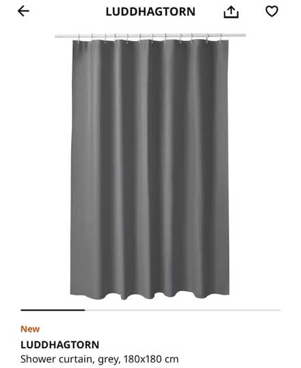 Photo of free IKEA grey shower curtain (East dulwich) #1