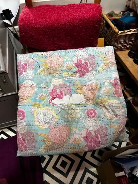Photo of free Large cushion and large quilt (Peasedown St John, Bath.) #2
