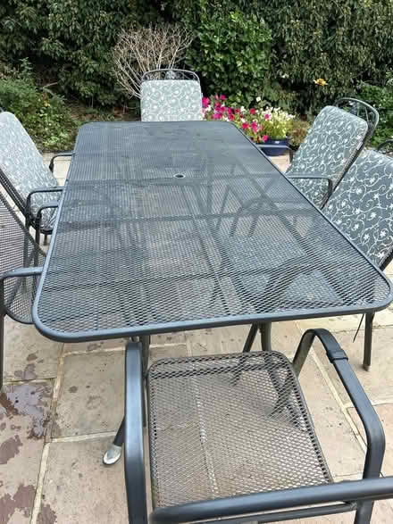 Photo of free Kettler Patio Table + 8 Chairs/Cushions (Riccall, YO19) #1