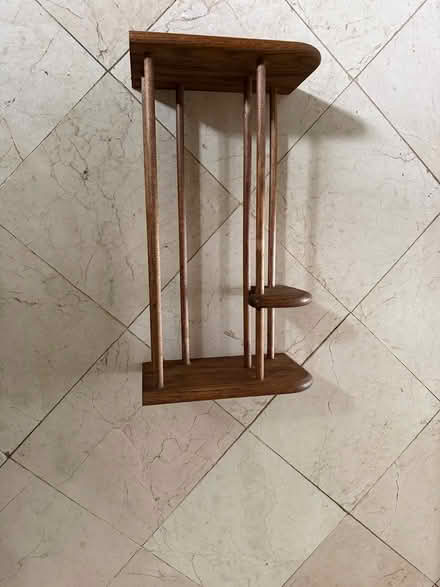 Photo of free oak CD/DVD rack shelf (Dilworth - west San Jose) #1