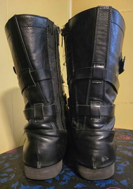 Photo of free Black Zip Boots with Straps (West 7th) #4