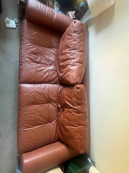Photo of free Large Faux Leather Sofa (Alton GU34) #2