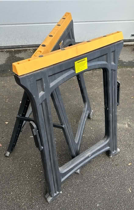 Photo of free Pair of Used Plastic Trestles (Bingley BD16) #2
