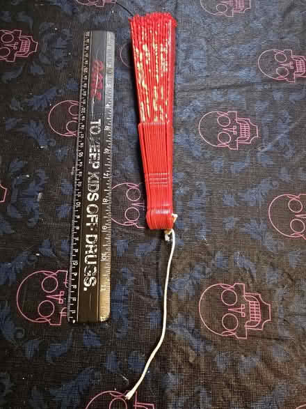 Photo of free Red Fan with Roses Print (West 7th) #3