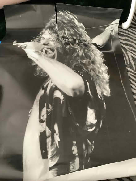 Photo of free Damaged! Robert plant poster… (Rochford SS4) #1